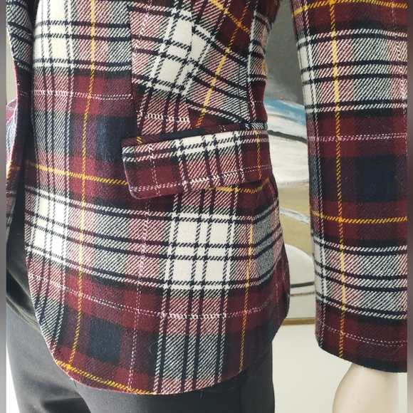DRYKORN | Woolen Plaid Blazer - Picture 7 of 14